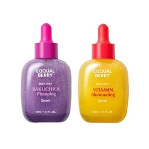 EQQUALBERRY - Bakuchiol Plumping Serum & Vitamin Illuminating Serum